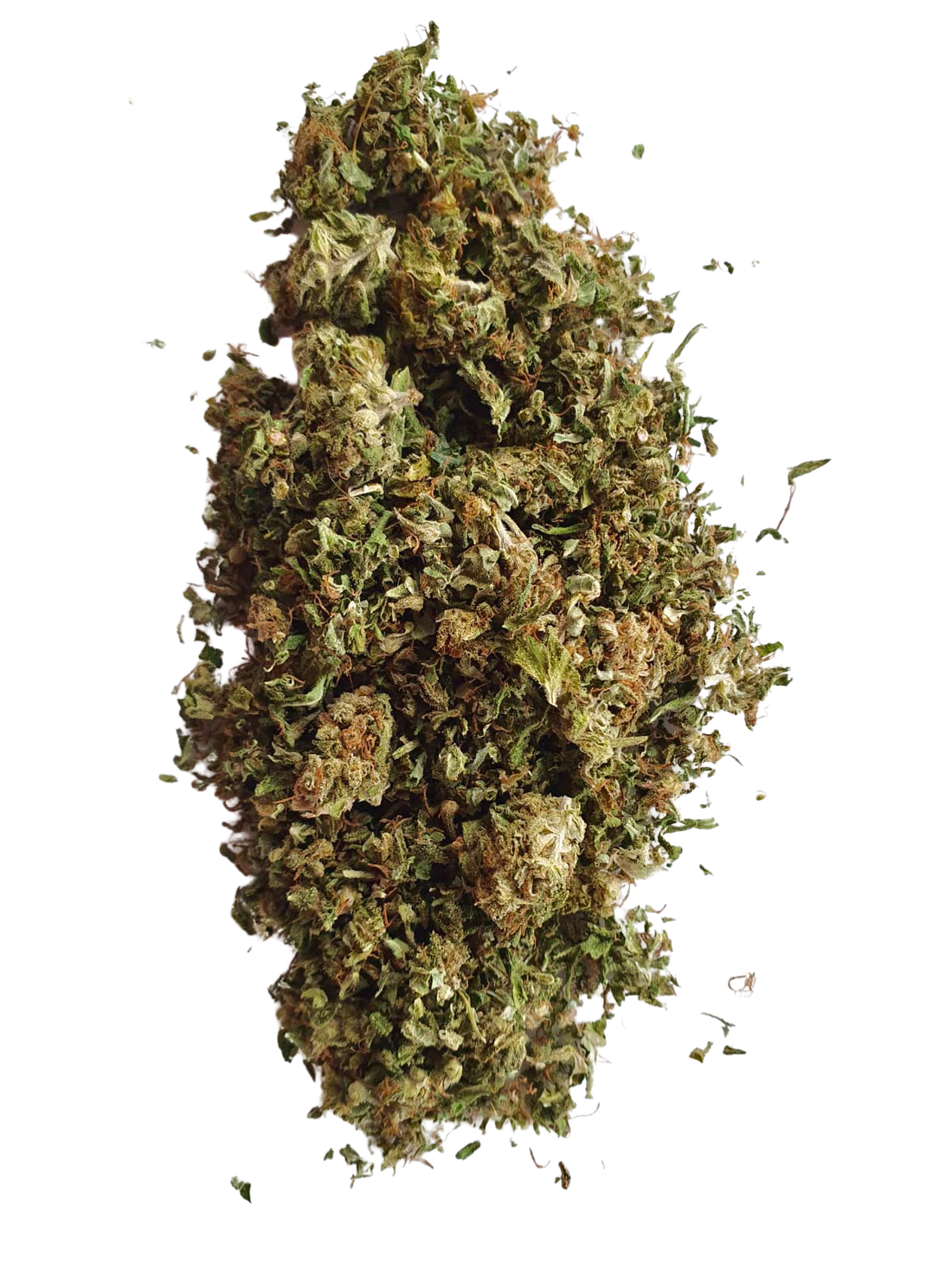 Premium Moroccan CBD trim with dense texture and vibrant aroma.