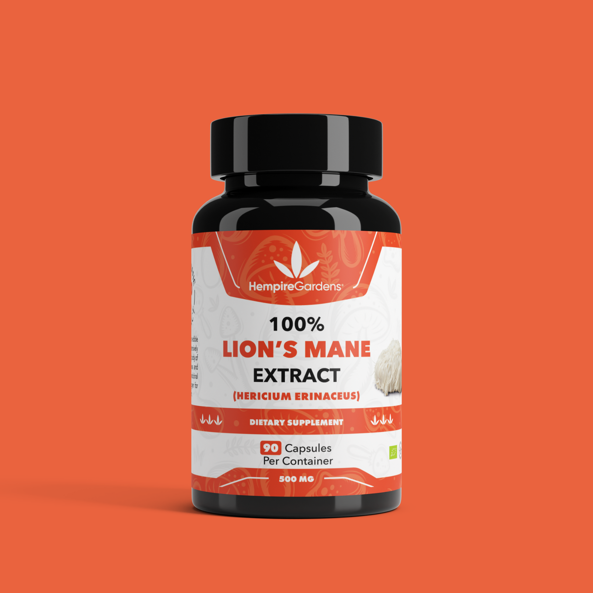 HG Lion's Mane Capsules Bio (90 Capsules) - Hempire Gardens