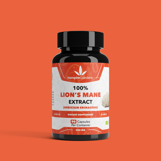 HG Lion's Mane Capsules Bio (90 Capsules) - Hempire Gardens